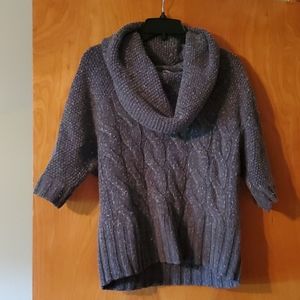 Cowl Neck Cable Knit Sweater